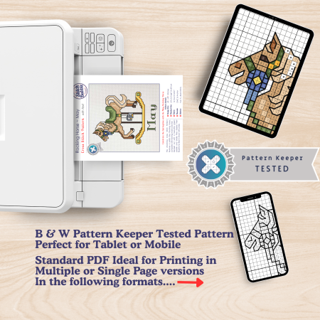 May ~ Rocking Horse ~ Cross Stitch Pattern PDF