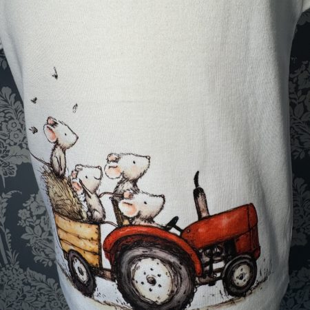 Baby Tractor and mice T shirt