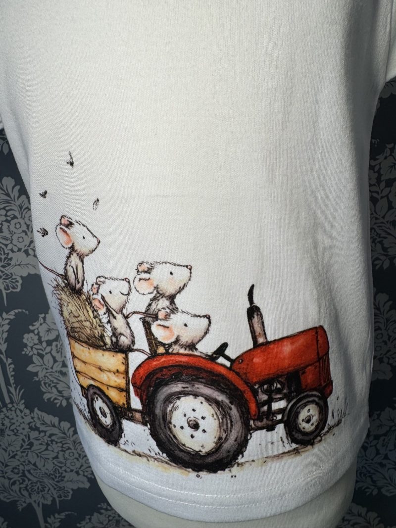 Baby Tractor and mice T shirt