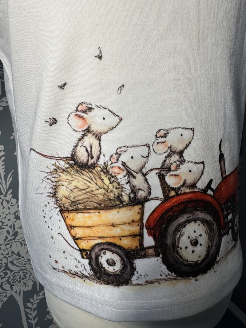 Baby Tractor and mice T shirt