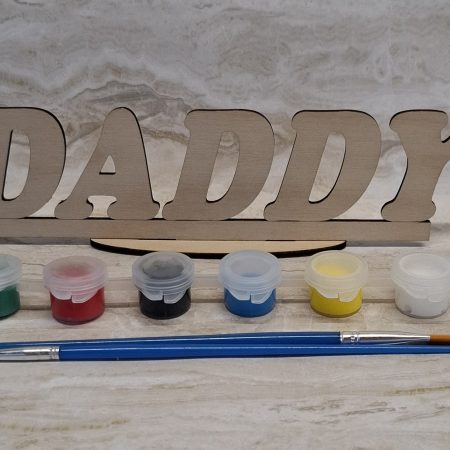 Paint and Decorate Your Daddy's Name with this Personalised Gift