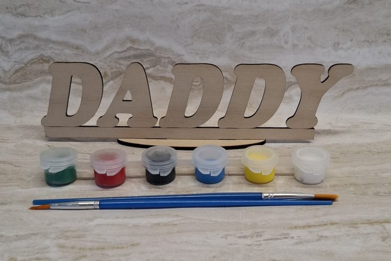 Paint and Decorate Your Daddy's Name with this Personalised Gift