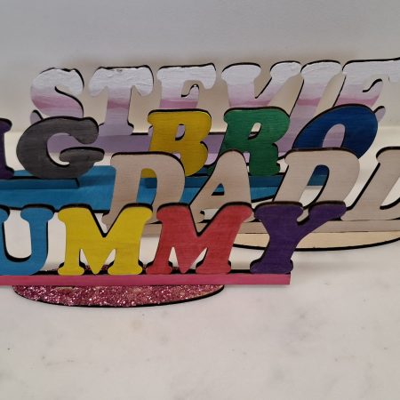 Paint and Decorate Your Daddy's Name with this Personalised Gift