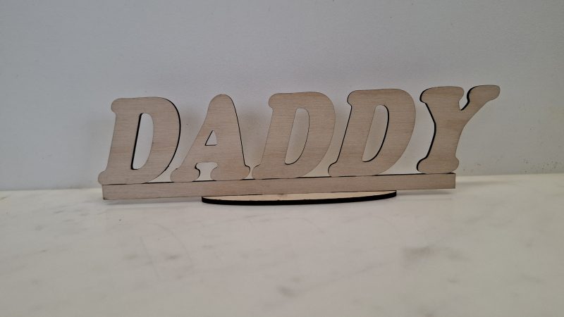 Paint and Decorate Your Daddy's Name with this Personalised Gift