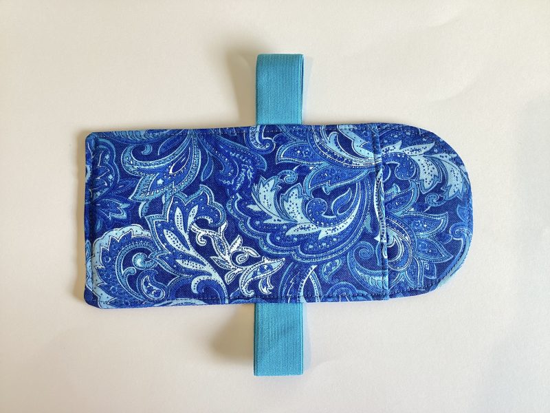 Car Visor Handmade Sun Glasses Case Dark Blue