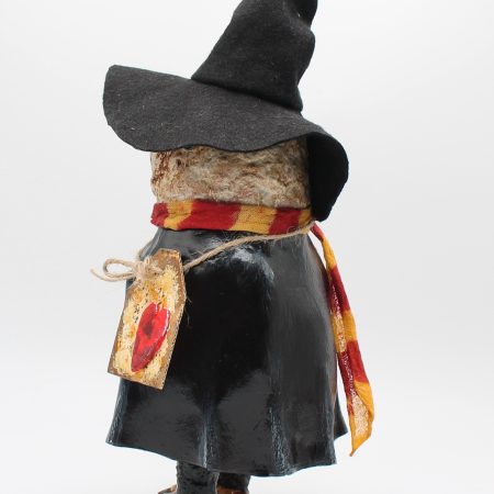 Hand-Sculpted Owl Art Doll Inspired by Lord Night Quill, 30cm Tall