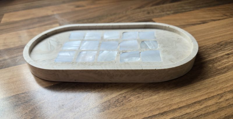 Handmade Marbled Trinket Tray.