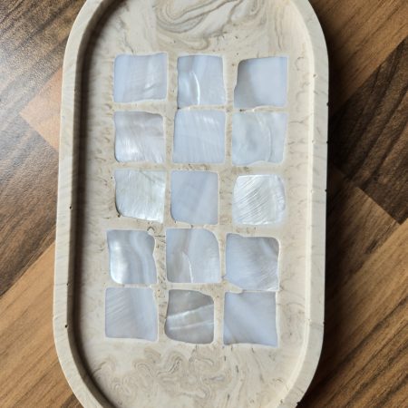 Handmade Marbled Trinket Tray.