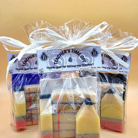 TEACHERS TIME OFF - End of term Teachers Thank-You hand made soap/spa gift set