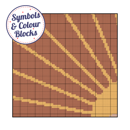 Desert Sunrise ~ Modern Cross Stitch Pattern PDF