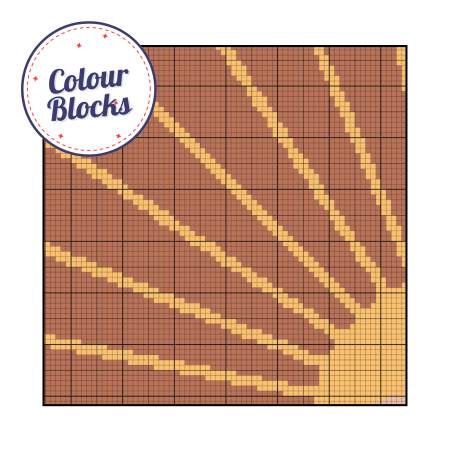 Desert Sunrise ~ Modern Cross Stitch Pattern PDF