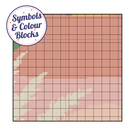 Desert Sunset ~ Modern Cross Stitch Pattern PDF