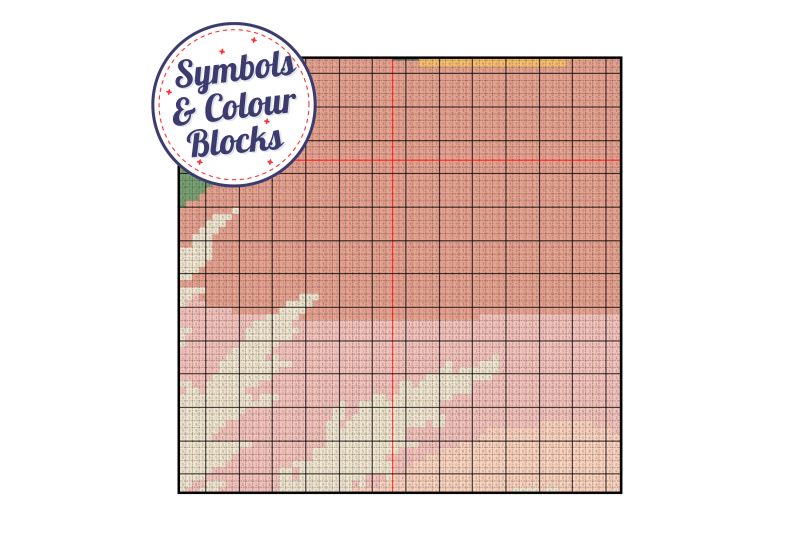 Desert Sunset ~ Modern Cross Stitch Pattern PDF
