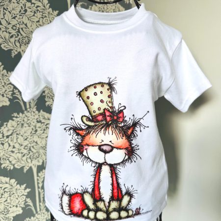 Children's T shirt with a woodland Fox