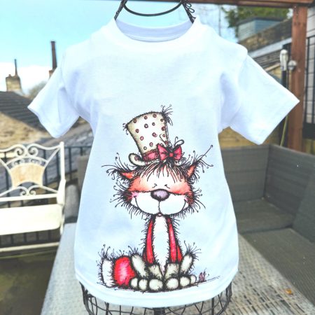 Children's T shirt with a woodland Fox