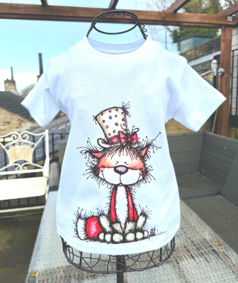 Children's T shirt with a woodland Fox