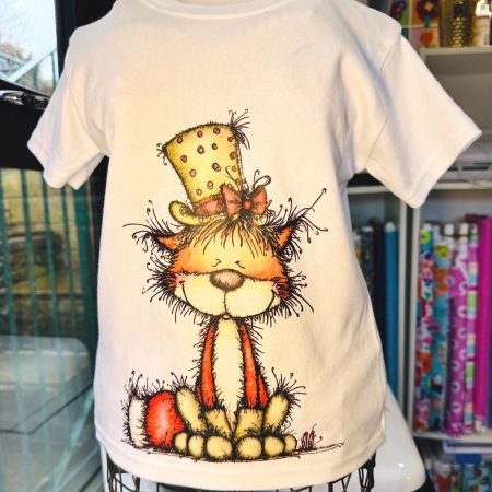 Children's T shirt with a woodland Fox