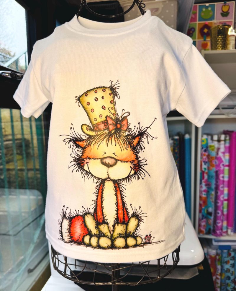 Children's T shirt with a woodland Fox