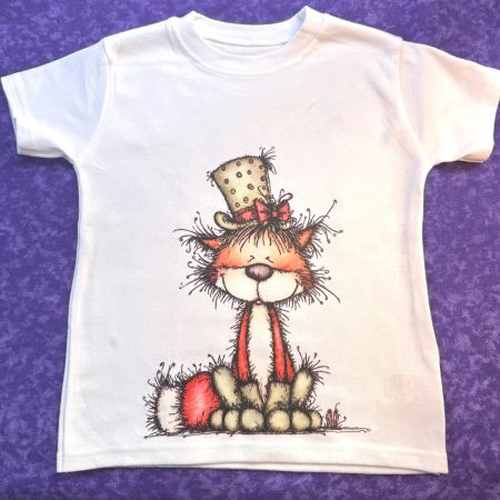 Children's T shirt with a woodland Fox