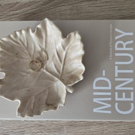 Handmade Marbled Maple Leaf Trinket Dish