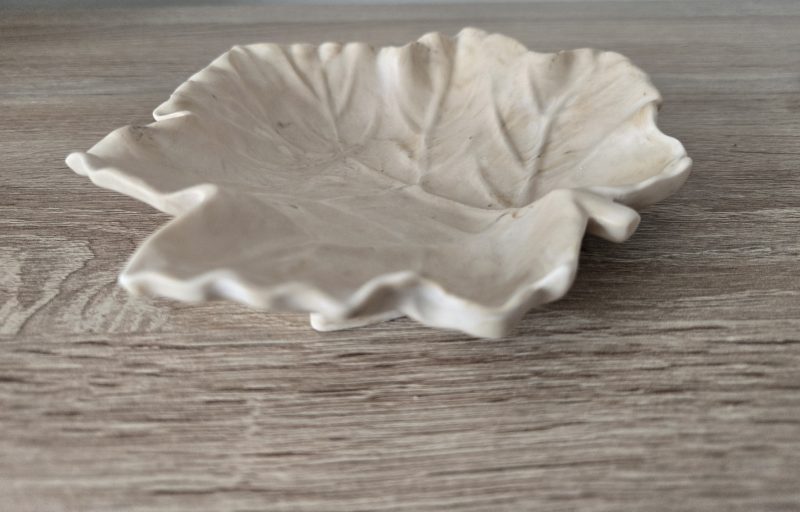 Handmade Marbled Maple Leaf Trinket Dish