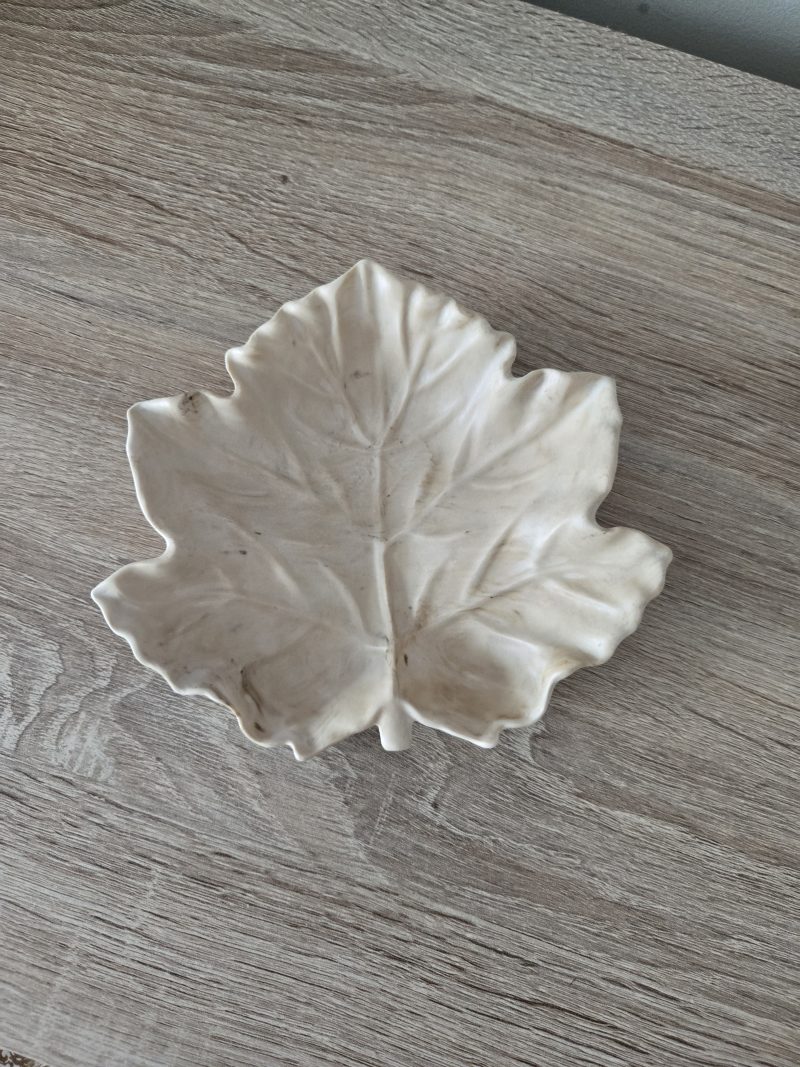 Handmade Marbled Maple Leaf Trinket Dish