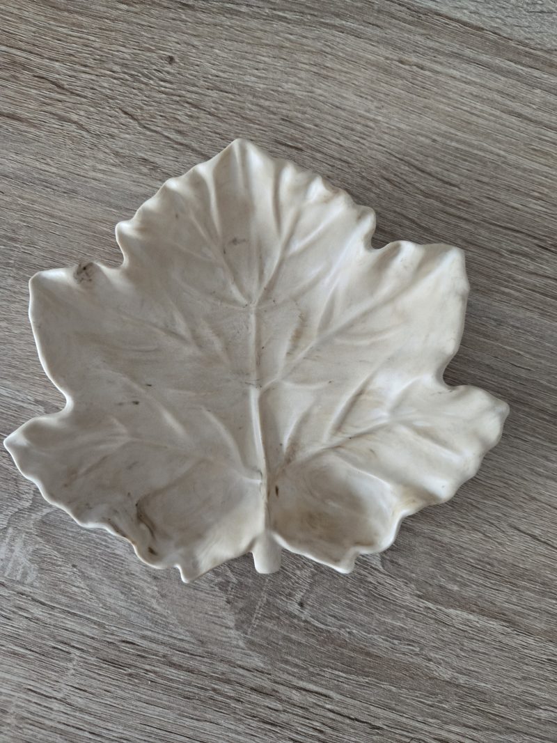 Handmade Marbled Maple Leaf Trinket Dish