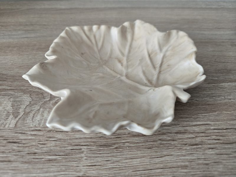 Handmade Marbled Maple Leaf Trinket Dish