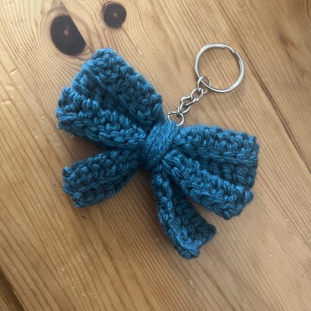 Crotchet bow keyring