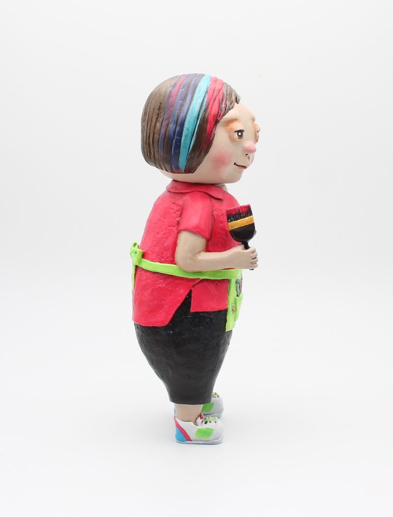 Handmade Mila Snipwell Art Doll, Little Hairdresser Figurine 26cm
