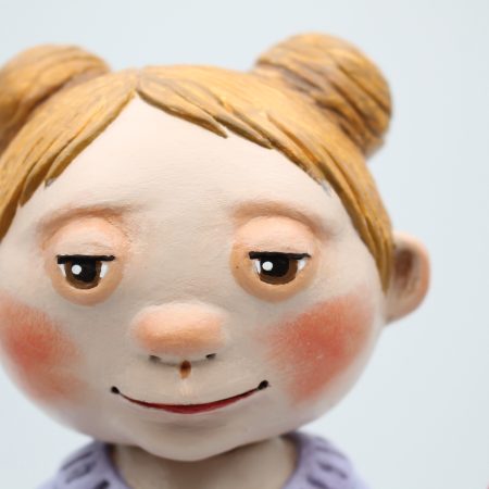 Nina Polishwell Handmade Paper Clay Art Doll, 26cm Tall