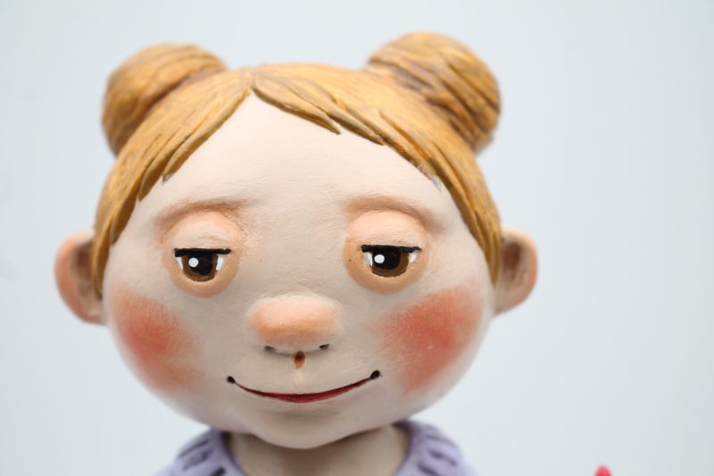Nina Polishwell Handmade Paper Clay Art Doll, 26cm Tall