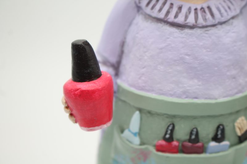Nina Polishwell Handmade Paper Clay Art Doll, 26cm Tall