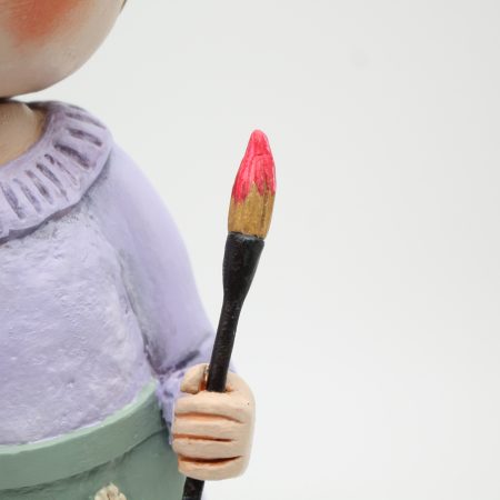 Nina Polishwell Handmade Paper Clay Art Doll, 26cm Tall