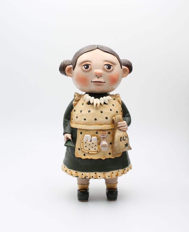 Hand-Sculpted Dora Toothkeeper Art Doll, 24cm Tall