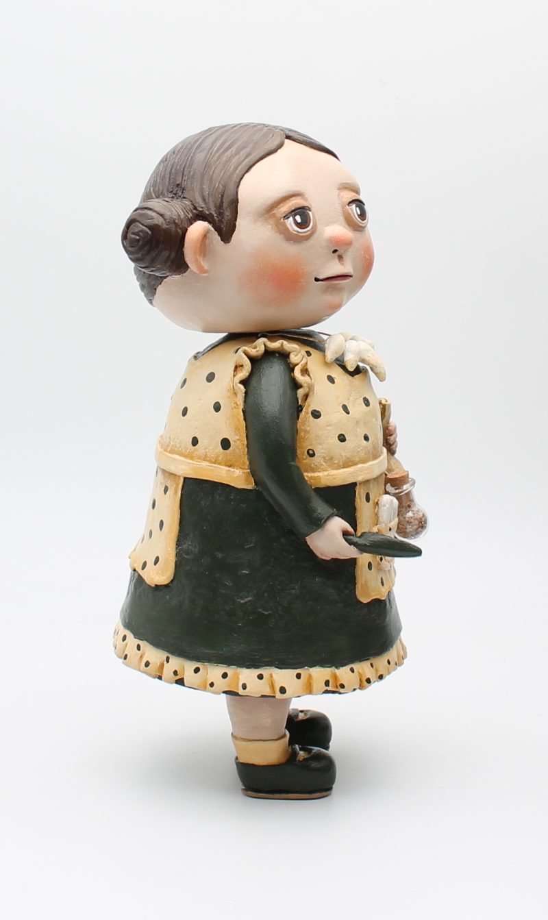 Hand-Sculpted Dora Toothkeeper Art Doll, 24cm Tall
