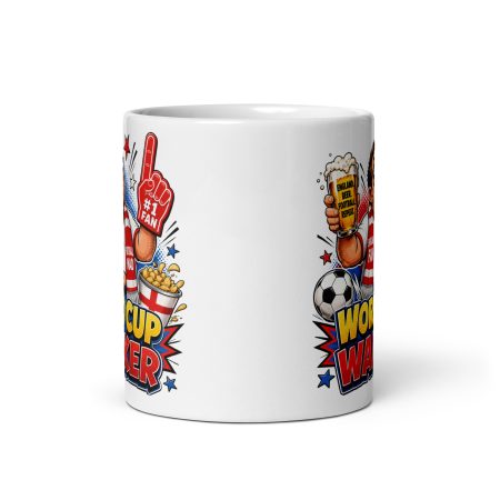 Funny England Football Fan Mug | 11oz White Ceramic | Rude Match Day Humour Gift
