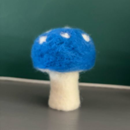 Felted mushroom ornament