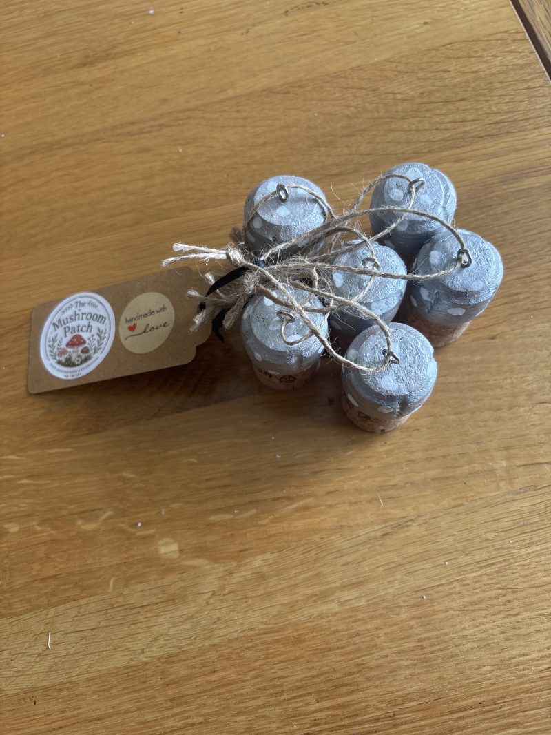 Cork mushroom decorations