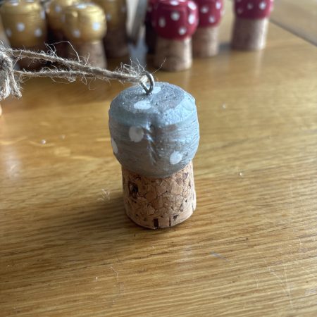 Cork mushroom decorations