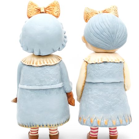 Handmade Art Dolls Clara Heartkeeper & Mara Candlelight, Set of Two