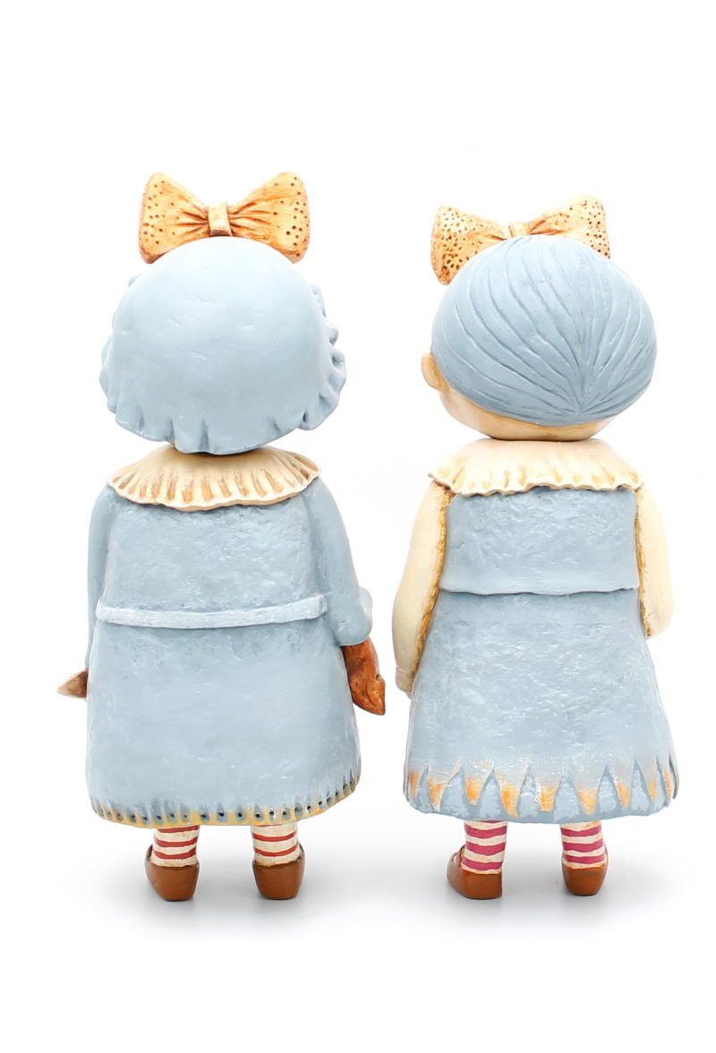 Handmade Art Dolls Clara Heartkeeper & Mara Candlelight, Set of Two