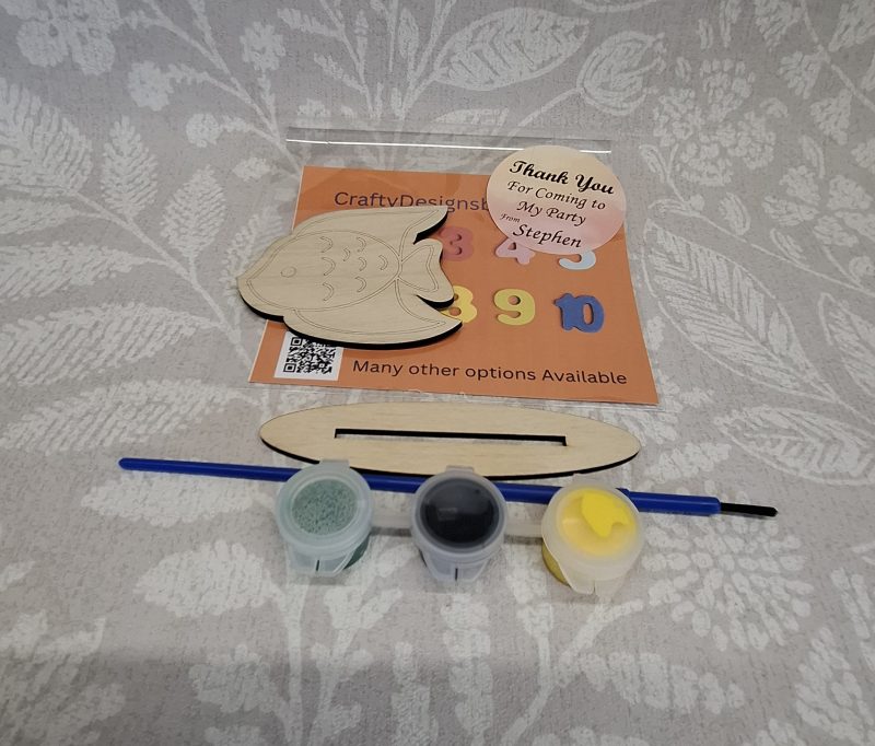 Individual Party Packs, Paint your Own Sea Animals, Wooden Figures,