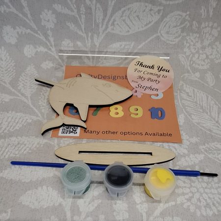 Individual Party Packs, Paint your Own Sea Animals, Wooden Figures,
