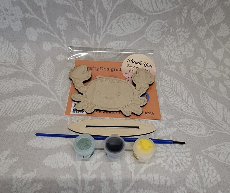 Individual Party Packs, Paint your Own Sea Animals, Wooden Figures,