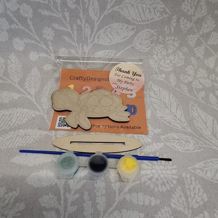 Individual Party Packs, Paint your Own Sea Animals, Wooden Figures,