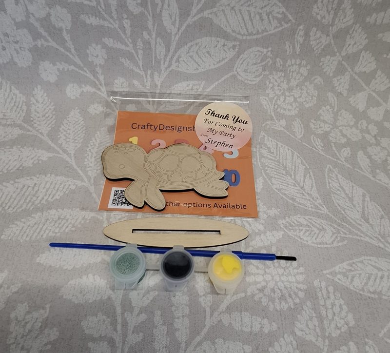 Individual Party Packs, Paint your Own Sea Animals, Wooden Figures,