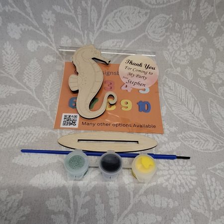 Individual Party Packs, Paint your Own Sea Animals, Wooden Figures,