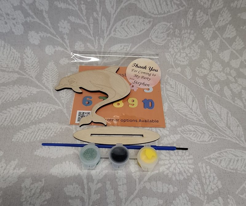 Individual Party Packs, Paint your Own Sea Animals, Wooden Figures,
