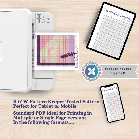 Lavender Dreams ~ Modern Cross Stitch Pattern PDF